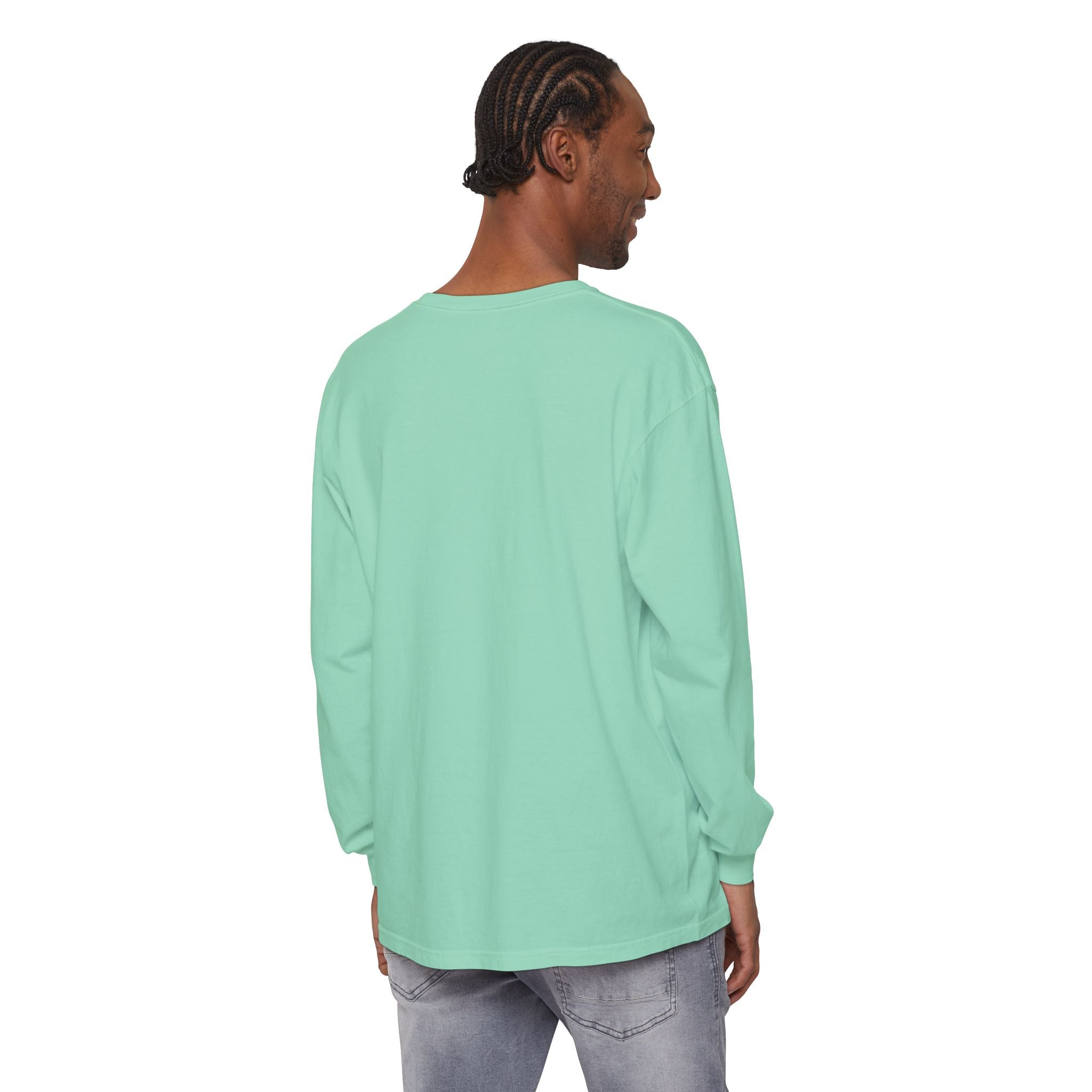 The Lake Club Long Sleeve T-Shirt — Retro Sunset 'Fueled by Cocktails + Chaos'