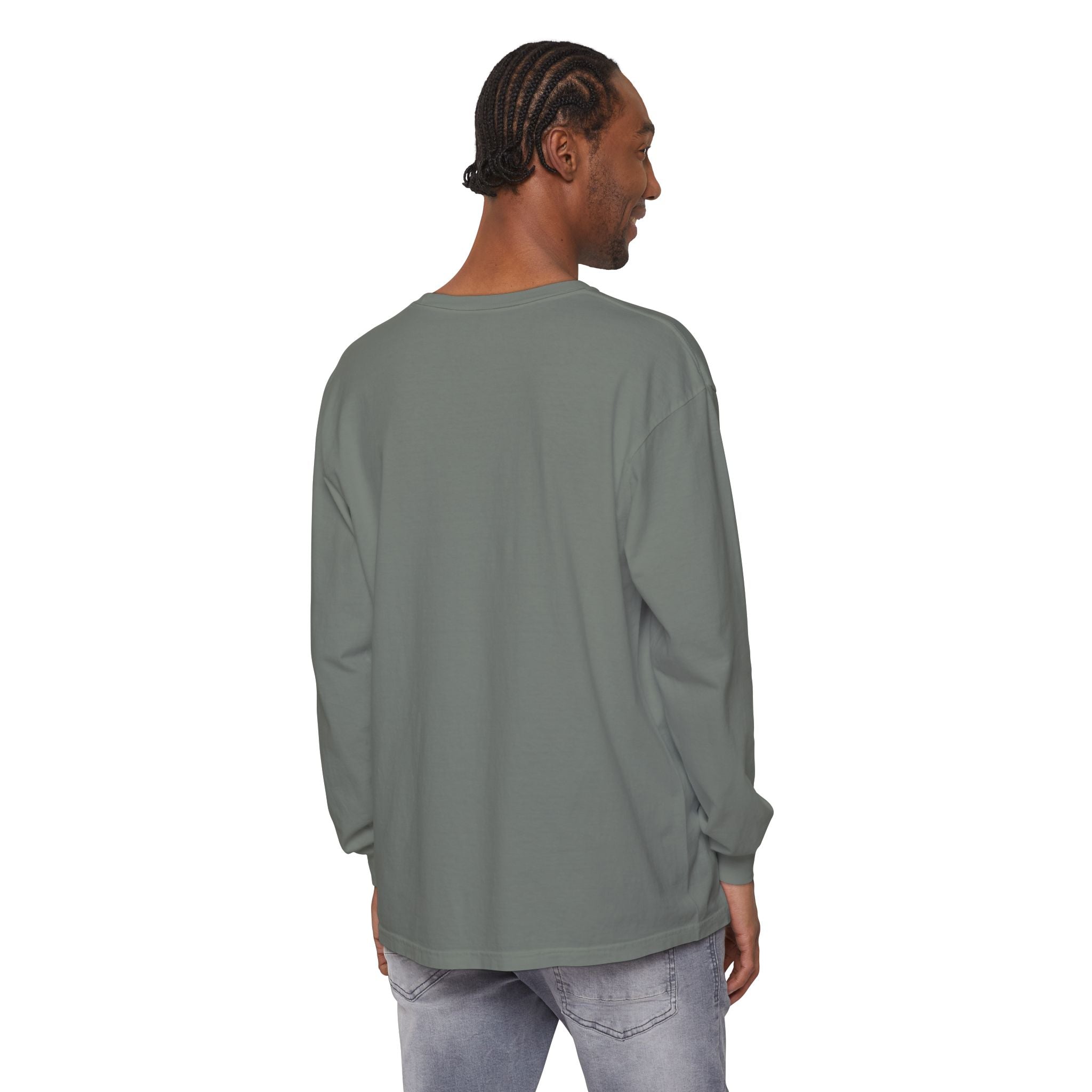 The Lake Club Long Sleeve T-Shirt — Retro Sunset 'Fueled by Cocktails + Chaos'