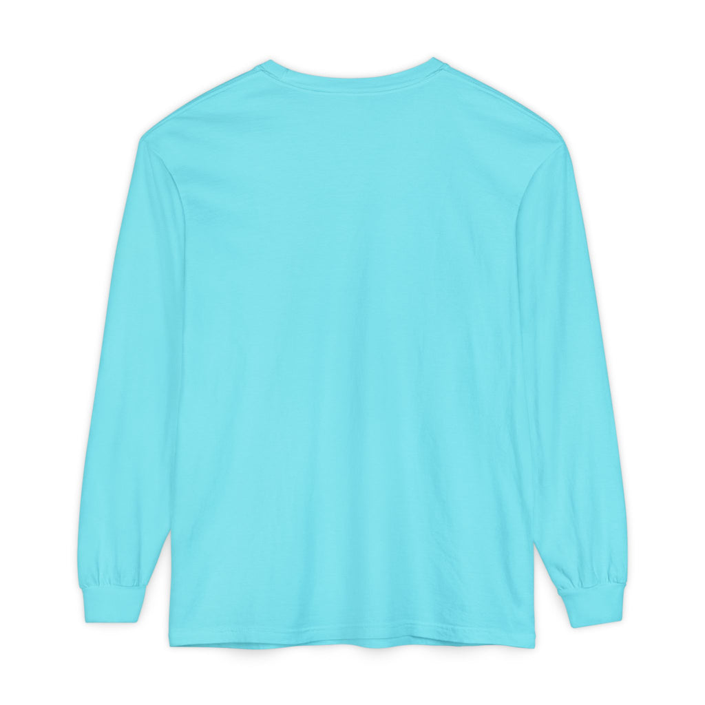 The Lake Club Long Sleeve T-Shirt — Retro Sunset 'Fueled by Cocktails + Chaos'
