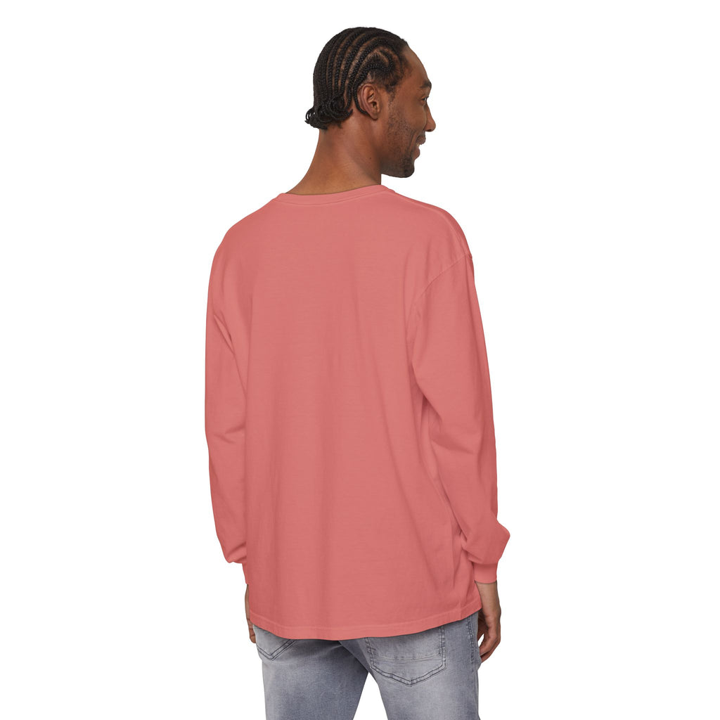 The Lake Club Long Sleeve T-Shirt — Retro Sunset 'Fueled by Cocktails + Chaos'