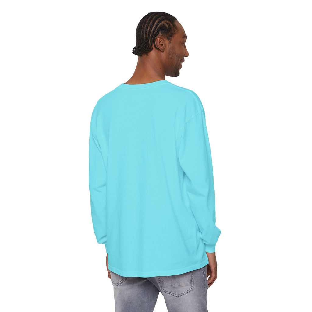 The Lake Club Long Sleeve T-Shirt — Retro Sunset 'Fueled by Cocktails + Chaos'