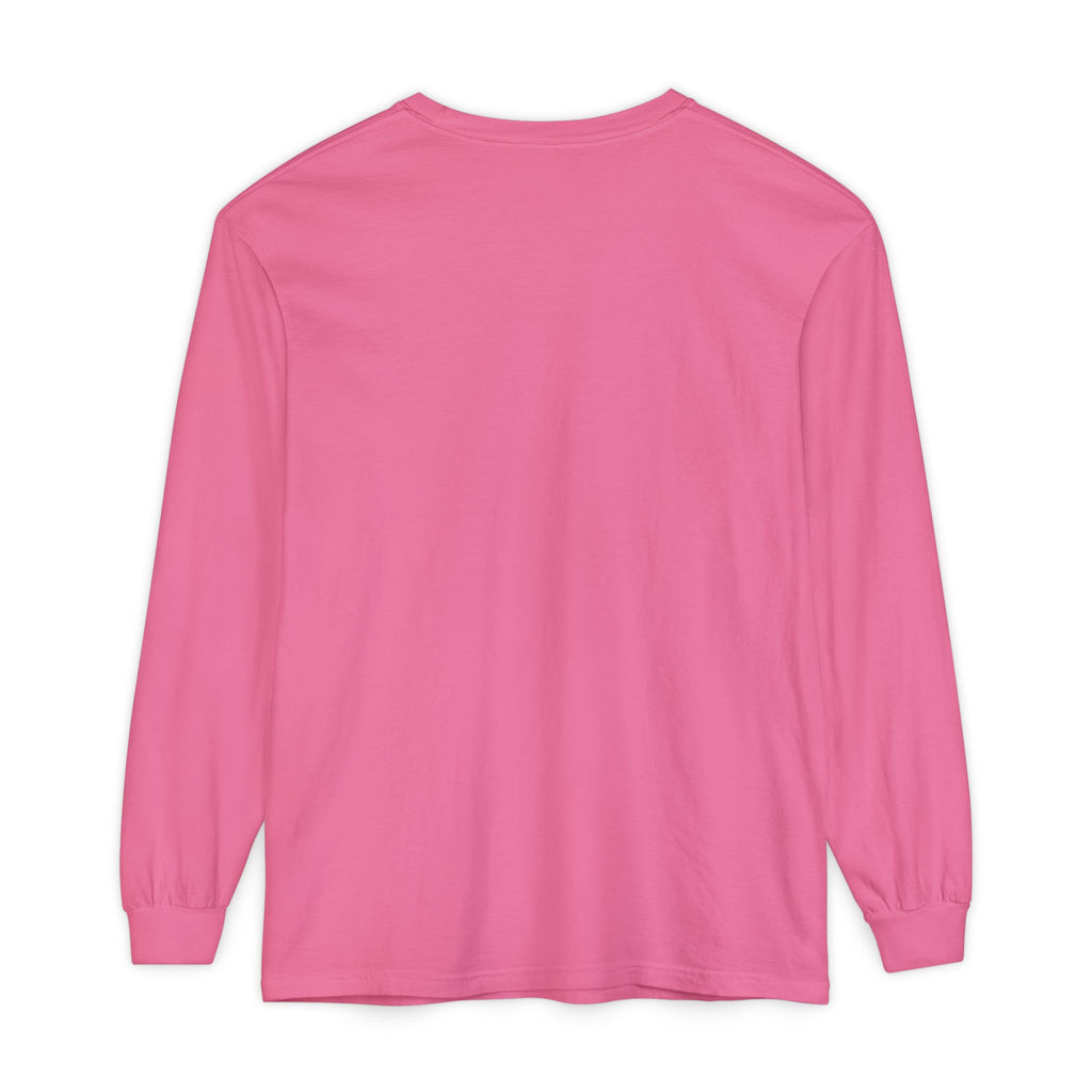 The Lake Club Long Sleeve T-Shirt — Retro Sunset 'Fueled by Cocktails + Chaos'