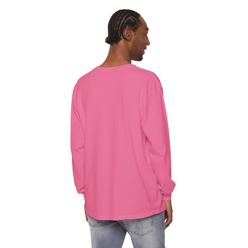 The Lake Club Long Sleeve T-Shirt — Retro Sunset 'Fueled by Cocktails + Chaos'