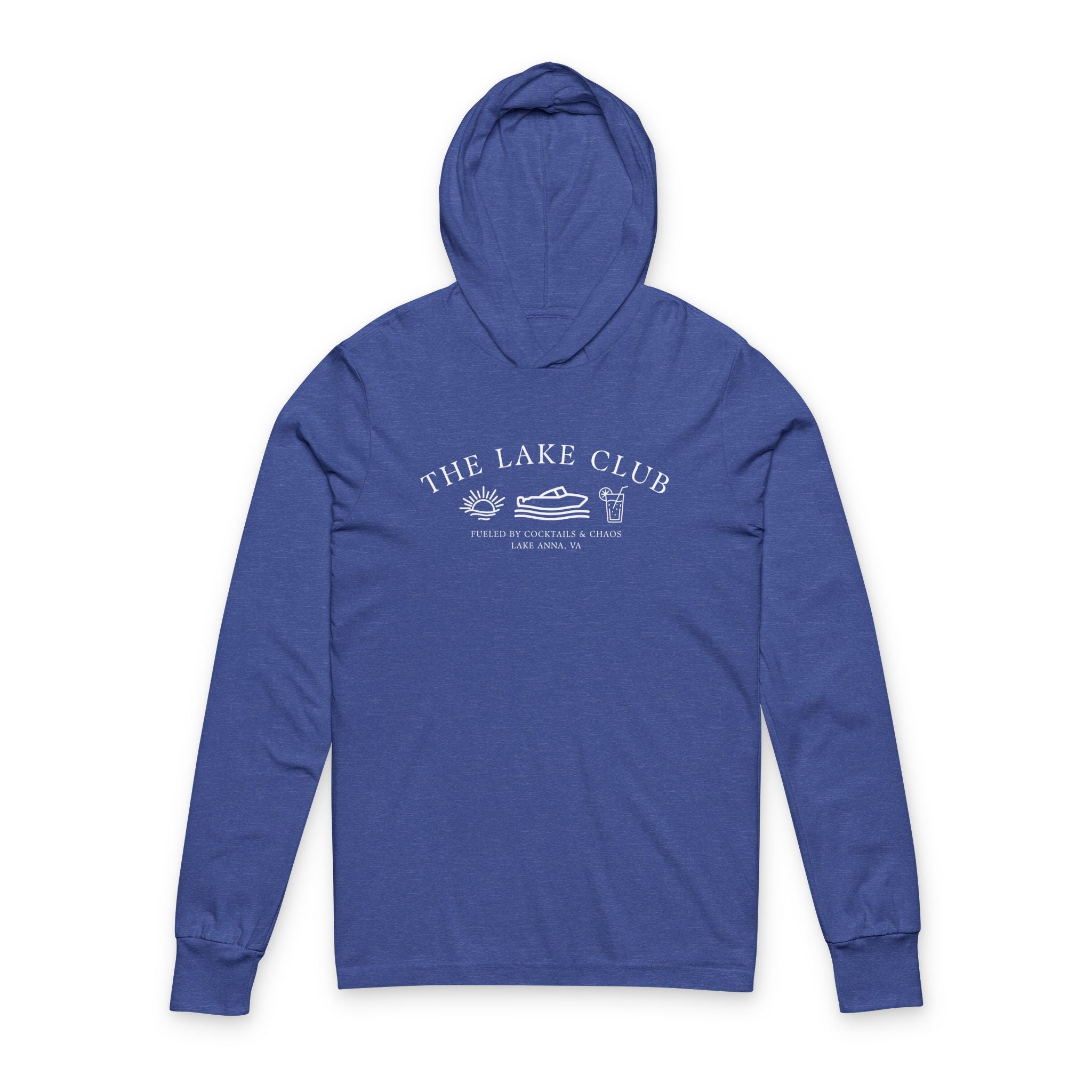 Nate's Favorite Hooded Long Sleeve Tee: The Lake Club