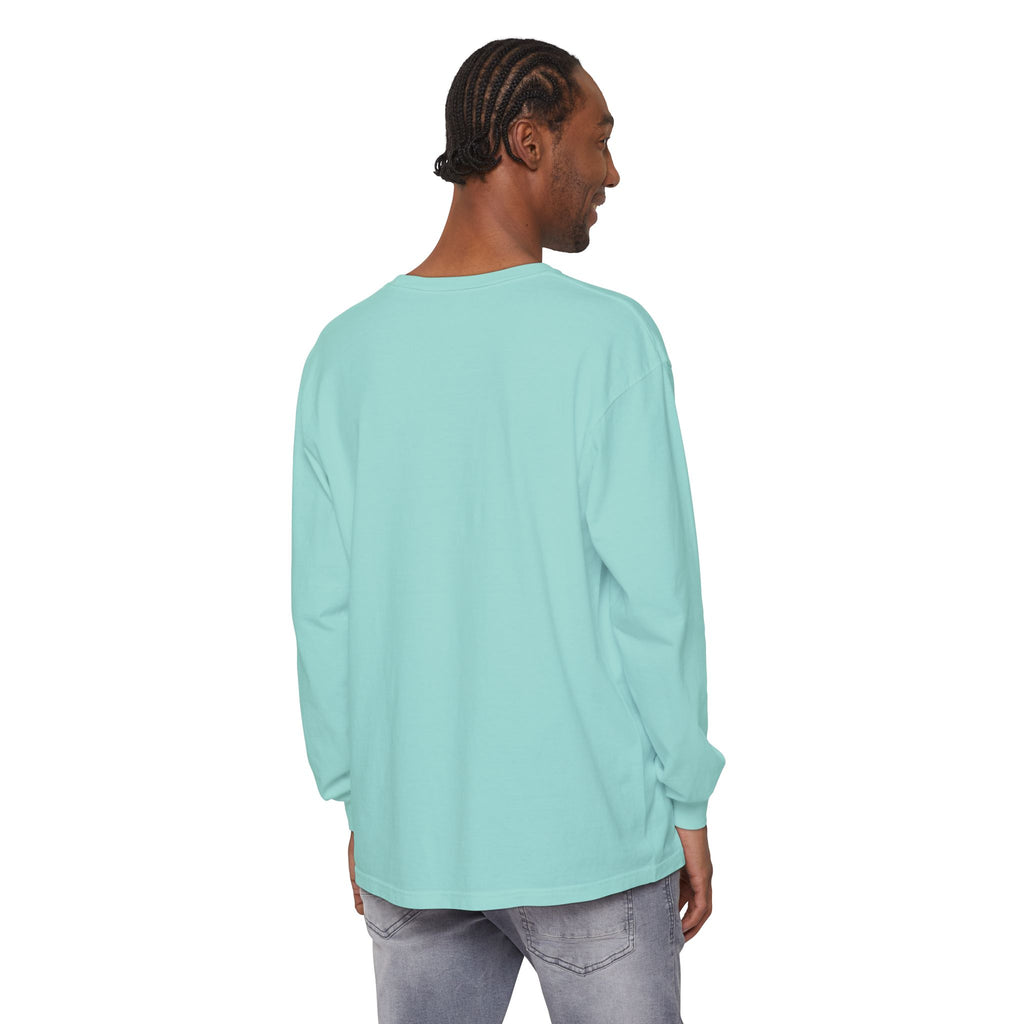 The Lake Club Long Sleeve T-Shirt — Retro Sunset 'Fueled by Cocktails + Chaos'