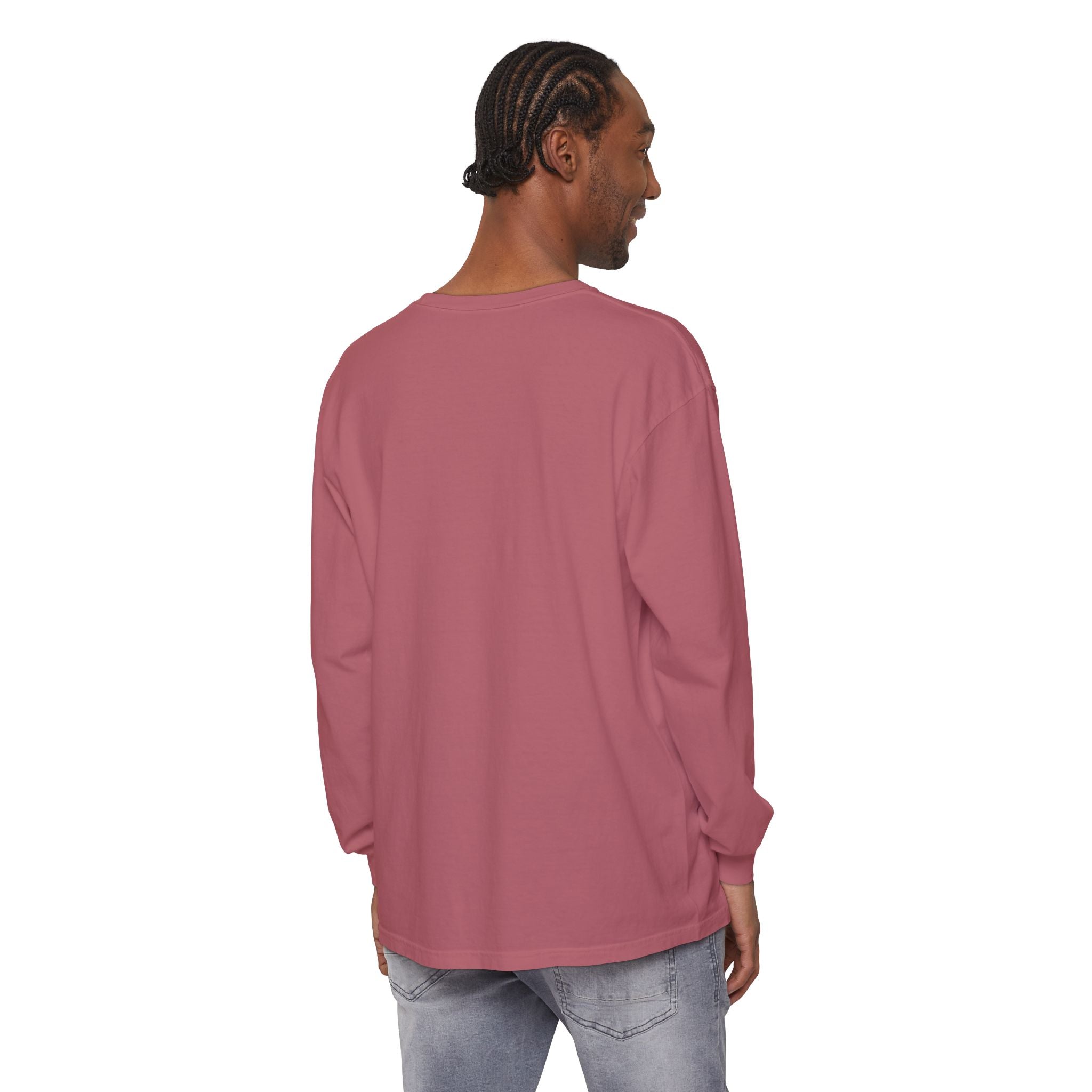 The Lake Club Long Sleeve T-Shirt — Retro Sunset 'Fueled by Cocktails + Chaos'