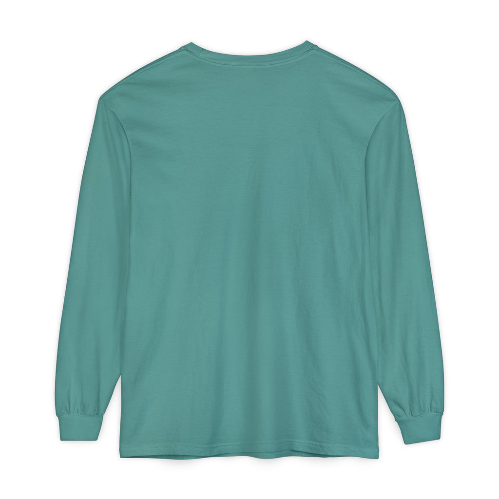 The Lake Club Long Sleeve T-Shirt — Retro Sunset 'Fueled by Cocktails + Chaos'