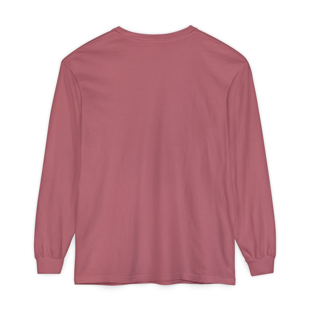 The Lake Club Long Sleeve T-Shirt — Retro Sunset 'Fueled by Cocktails + Chaos'