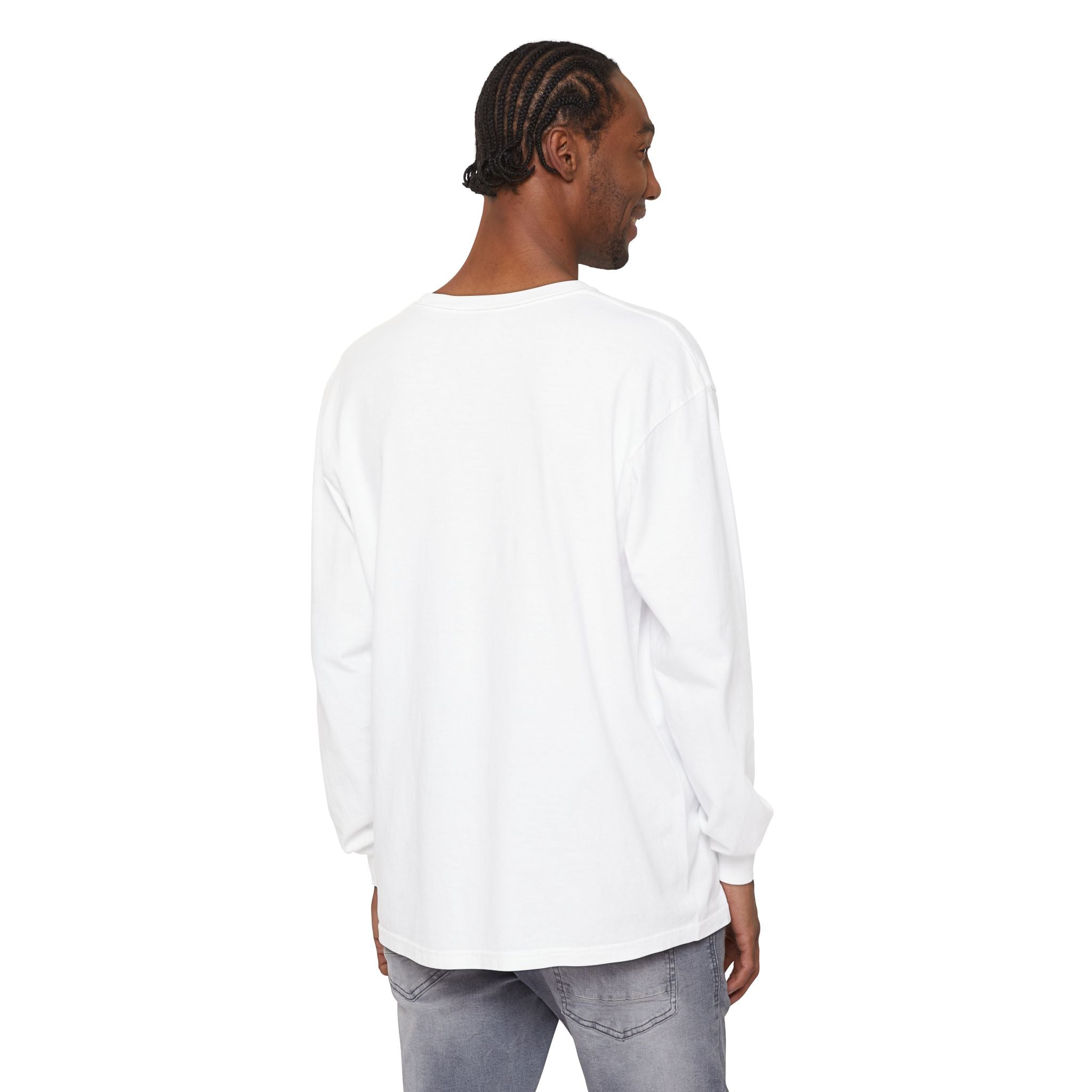The Lake Club Long Sleeve T-Shirt — Retro Sunset 'Fueled by Cocktails + Chaos'