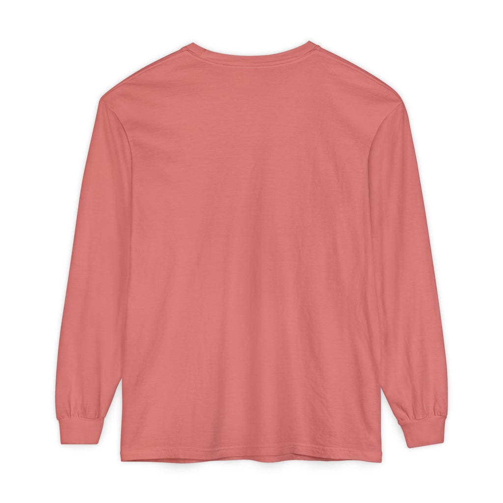 The Lake Club Long Sleeve T-Shirt — Retro Sunset 'Fueled by Cocktails + Chaos'